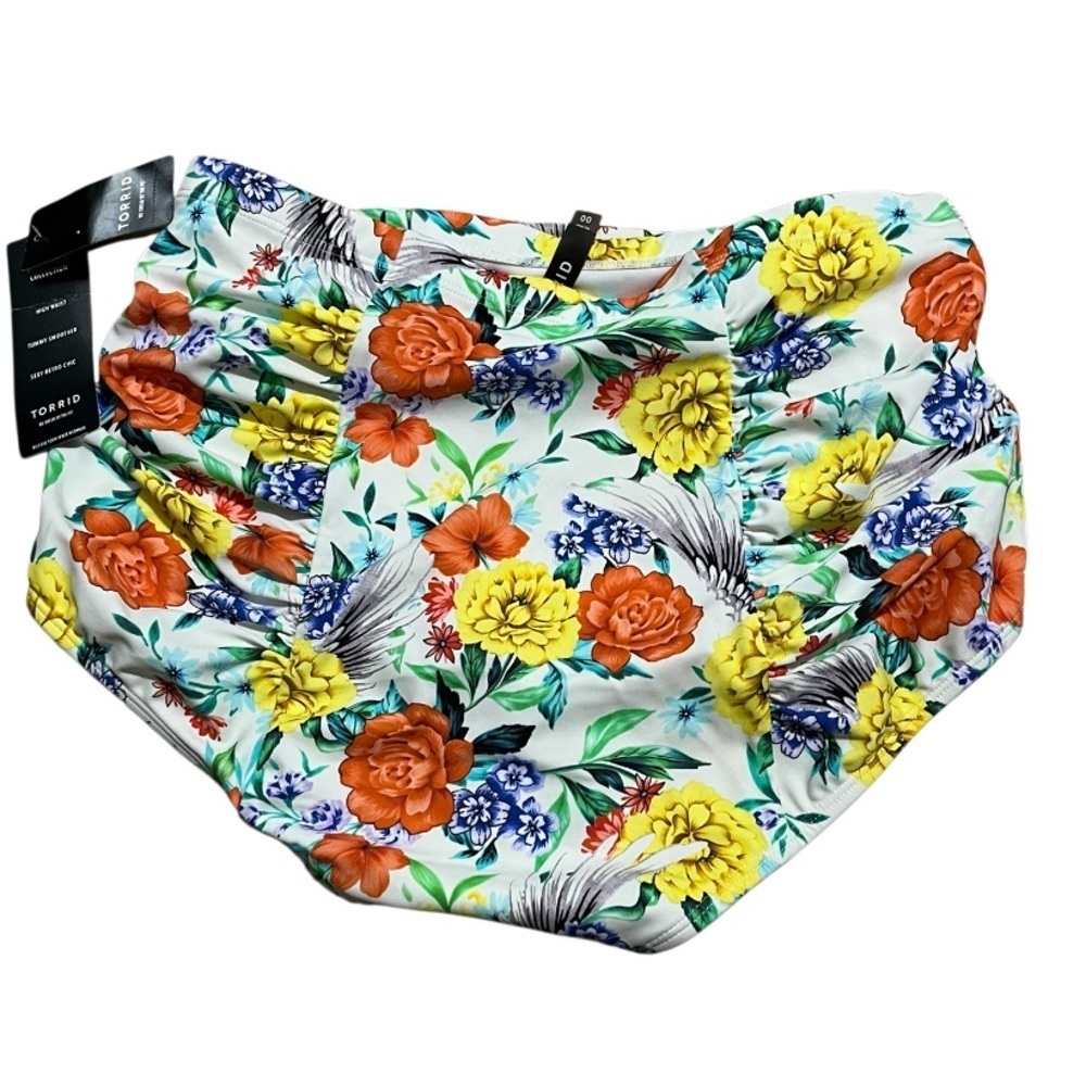 Torrid Floral High-Waisted Bikini Bottoms - Picture 2 of 4